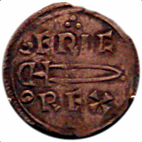 Coin from Eric Bloodaxe, one of the most famous Viking warriors, which reads “Eric Rex”