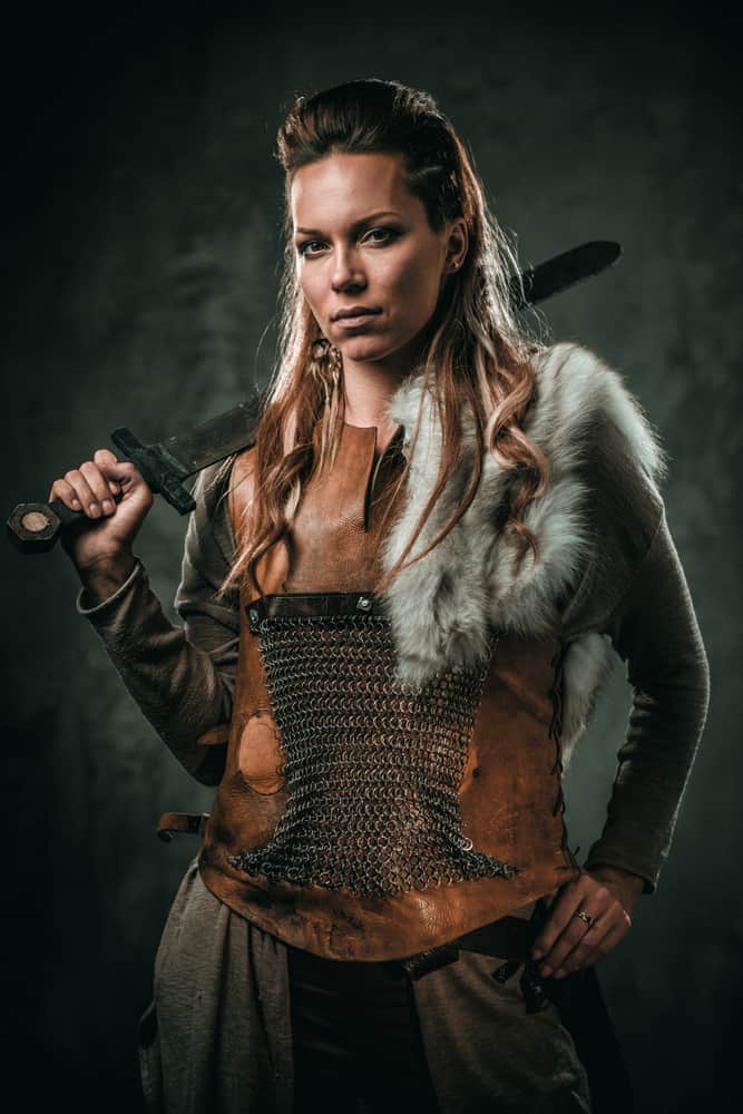 famous female Viking who has done her hair in the typical way