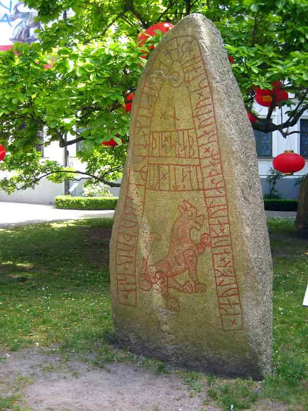 Nordic rune stone in Sweden