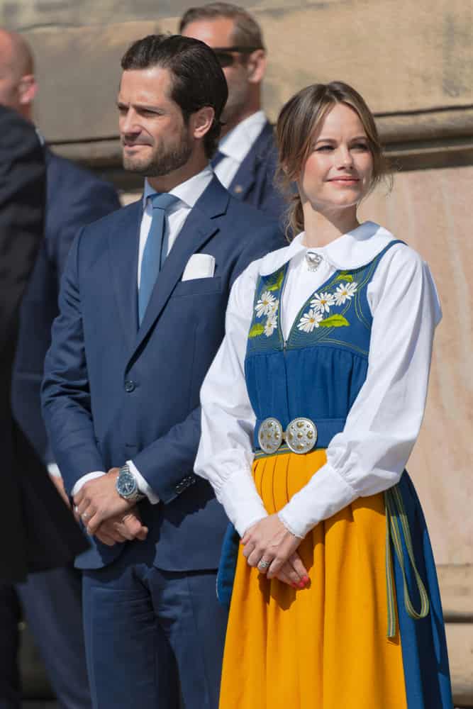 Princess Sofia of Sweden wearing traditional Swedish clothing