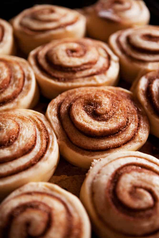 Danish pastries (cinnamon rolls - kanelbuller)