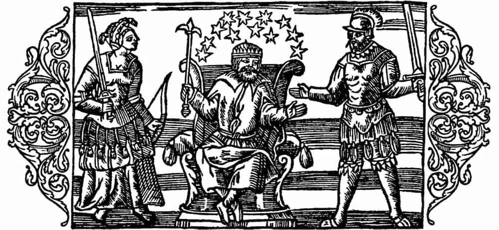 A 16th-century depiction of Norse gods by Olaus Magnus