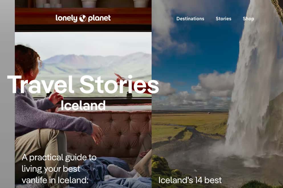 Lonely Planet homepage