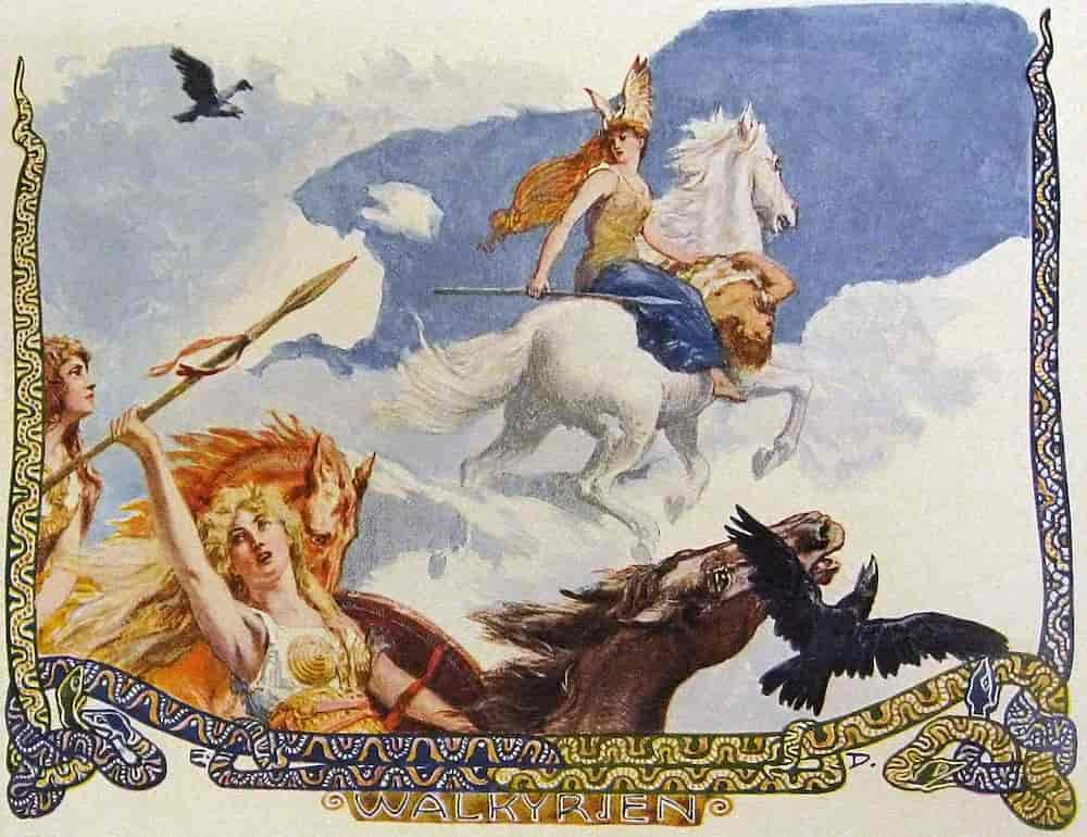 Valkyries on horses