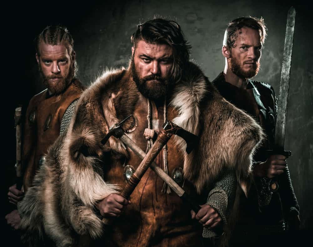 group of men from the Viking population