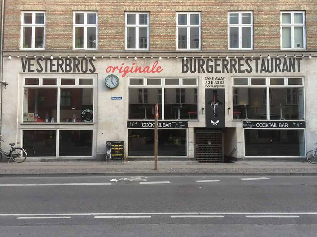 a restaurant in Vesterbros 