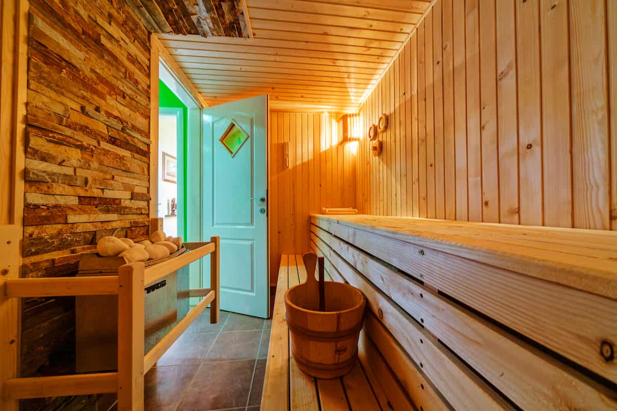 a modern Finnish sauna
