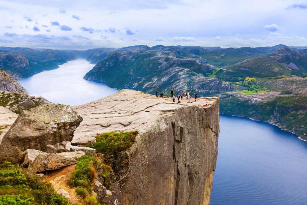 Preikestolen aka Pulpit Rock in Norway
